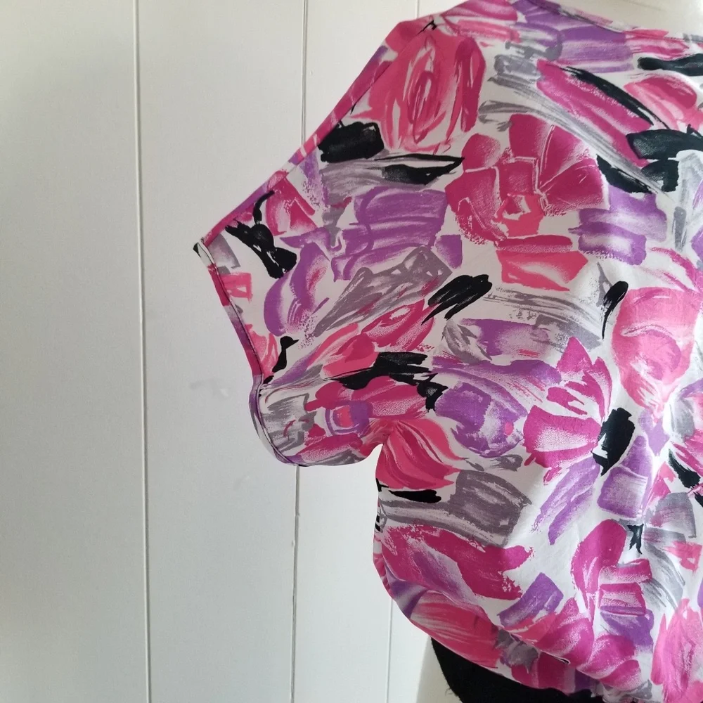 1970s Copy Cats,‎ Made in USA, Floral Top